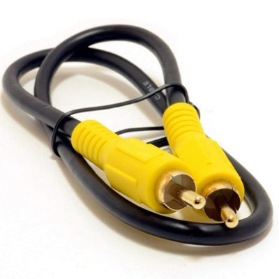 Kenable Phono Plug Digital Coaxial Spdif Audio Or Composite Video Cable 0.25M from B&Q