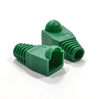 B&Q -  Boot Rj45 Cat5E 5mm Ethernet Network Cables Green (10 Pack)