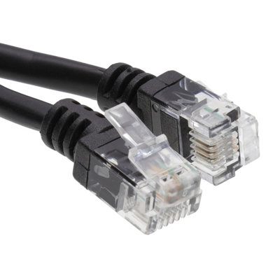 Kenable Black Adsl 2+ High Speed Broadband Modem Cable Rj11 To Rj11 2M B&Q