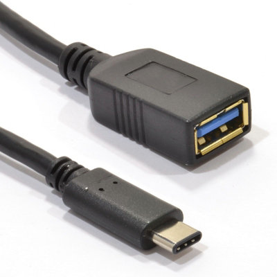 Kenable Usb 3.1 Type A Female To Type C Male Gen 1 Cable 5Gbps 3 Amp 15Cm from B&Q