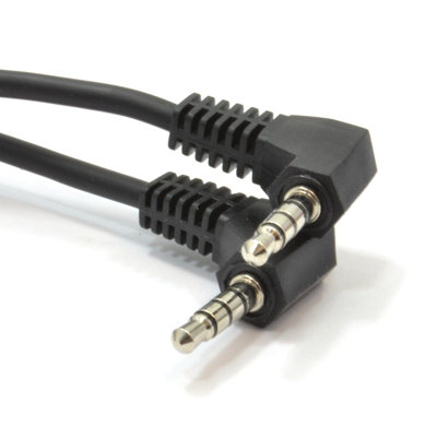 Kenable Right Angle 3.5mm 4 Pole Jack Plug To Right Angled Plug Cable 1.5M from B&Q