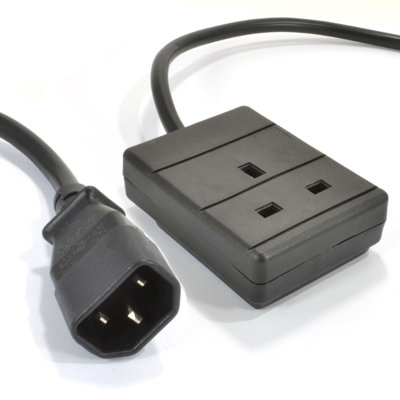 Kenable Iec C14 To 1 Way Gang Uk Mains Sockets Lead Ups Power Supply 5M from B&Q