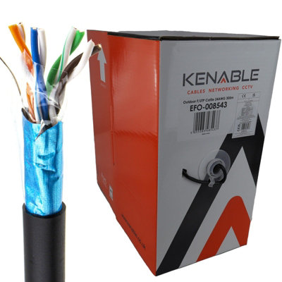 B&Q -  External Shielded Cat5E Outdoor Copper Ethernet Cable F Utp Reel 305M