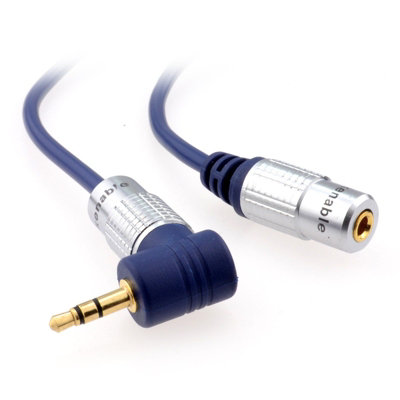 Kenable Pure Right Angle 90 Degree 3.5mm Jack To Socket Headphone Extension Cable 3M from B&Q
