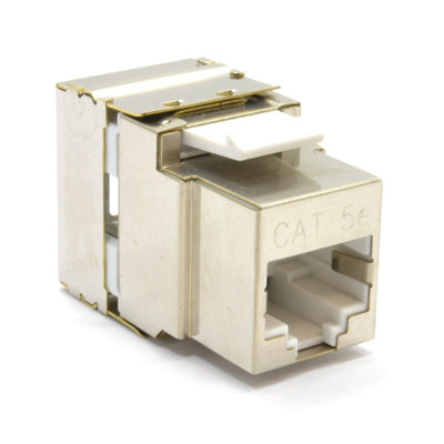 Kenable Toolless Cat5E Ftp Shielded Keystone Jack Connector For Load Bar Patch Panel from B&Q