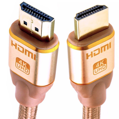 Kenable Pure Hdmi 2.0B 2160P 4K Uhd Tv Braided High Speed Cable Lead Gold 3M from B&Q
