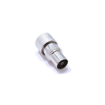 B&Q -  Toolless Tv Rf Push In Aerial Male Metal Plug For Coaxial Cable (10 Pack)