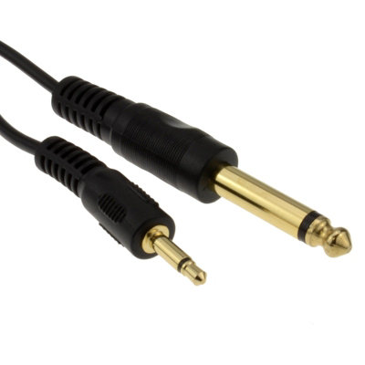 Kenable 3.5mm Mono Jack Plug To 6.35mm Mono Jack Plug Audio Cable 0.5M 50Cm from B&Q