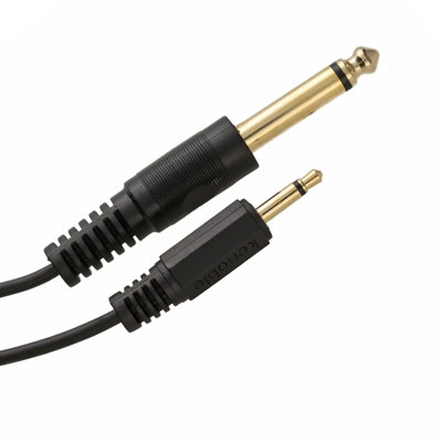 Kenable 3.5mm Mono Jack Plug To 6.35mm Mono Jack Plug Audio Cable 2M from B&Q