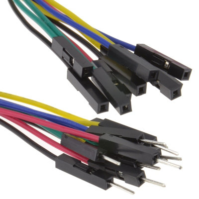 Male To Female Colour Coded Jumper Extension Cables 15Cm [10 Pack] 5055383490769 - Image 2