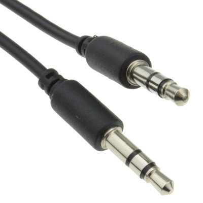 Kenable Slimline Pro 3.5mm Jack To Jack Stereo Audio Cable Lead Nickel 0.5M from B&Q