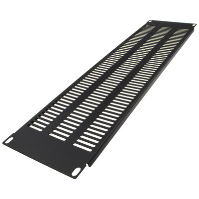 Kenable Blanking Plate Extra Vented 3U For Comms Data Cabinet Rack 19 Inch Black from B&Q