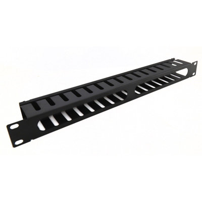Kenable Cable Management Bar Metal Dump Panel 1U For Data Cabinet 19 Inch Rack With Vent from B&Q