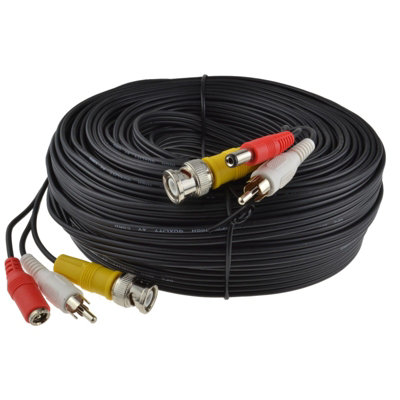 Kenable Cctv Lead Bnc Video Rca Phono Audio And 2.1mm Dc Power Cable 30M from B&Q