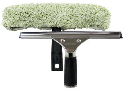 Gbpro Professional Window Squeegee Stainless Wiper 25Cm/10Inch +T Bar +Glass Micro Wash SleeveWindow Cleaning Equipment Set from B&Q