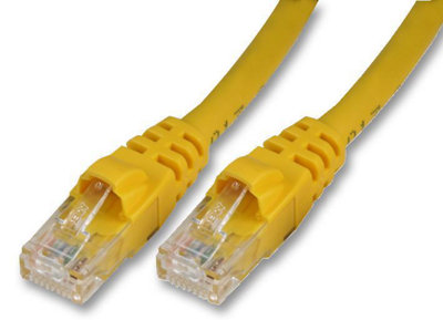 TukRj45 Male To Male Cat6 Ethernet Patch Lead1M Yellow from B&Q
