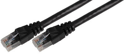 Tuk0.5M Black Cat6 Ethernet Patch Lead from B&Q