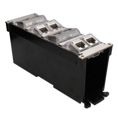 Kenable Tuk Din Rail 8 Port Cat6A Idc Punch Down Patch Panel Shielded from B&Q