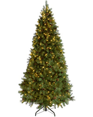 WeRChristmas Pre-Lit Crawford Pine Christmas Tree6 Ft from B&Q
