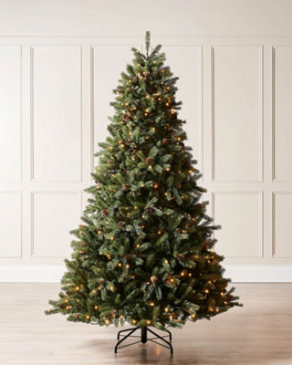 WeRChristmas Pre-Lit Crawford Pine Christmas Tree7 Ft from B&Q