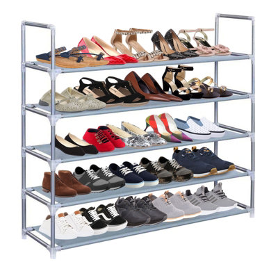 Amos 5 Tier Shoe Rack 25 Pair Storage Organiser from B&Q