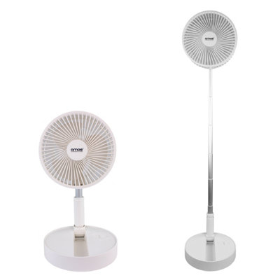 B&Q -  7 Inch Usb Rechargeable Foldable Mini Desk Fan 3 Speed