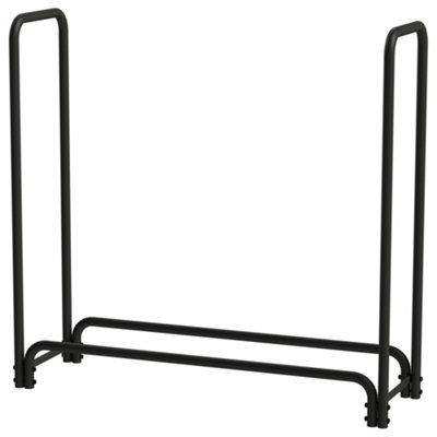 Amos Heavy Duty 4Ft Firewood Rack Fireplace Log Rack Black from B&Q