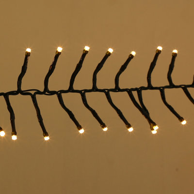 Amos 2000 Led Warm White Christmas Cluster Lights With Memory Function Timer from B&Q