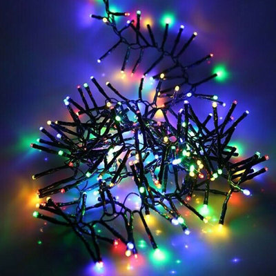 Amos 2000 Led Multi Colour Christmas Cluster Light With Memory Function And Timer from B&Q