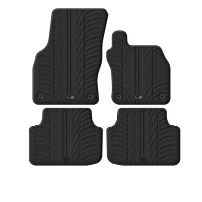 Travall Rubber Car Mats For Skoda Octavia (2012-2020) from B&Q