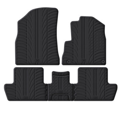Travall Rubber Car Mats For Peugeot 3008 (2008-2016)