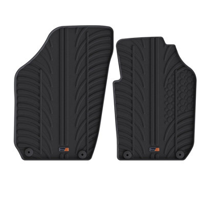 Travall Rubber Car Mats For Skoda Roomster (2007-2010)