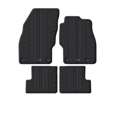 Travall Rubber Car Mats For Vauxhall Adam (2012-2019) from B&Q