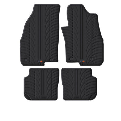 Travall Rubber Car Mats For Fiat Punto (2012-2015) from B&Q