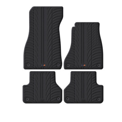 Travall Rubber Car Mats For Audi A4 (2015- ) from B&Q