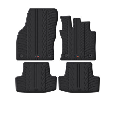 B&Q -  Rubber Car Mats For Vw T-Roc (2017- )