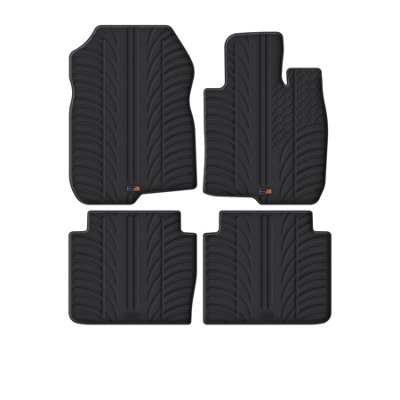 Travall Honda Cr-V (2017-2022) Rubber Car Mats Heavy-Duty Waterproof Easy-Clean from B&Q