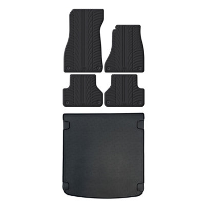 Travall Rubber Car Mats For Audi A4 Avant 2015-2019 from B&Q