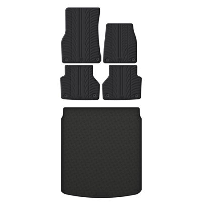 Travall Rubber Car Mats For Audi A6 Avant 2018- from B&Q