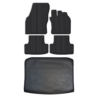 Travall Rubber Car Mats For Skoda Karoq 2017-2022 from B&Q