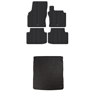 Travall Rubber Car Mats For Vw Passat 2014-2019