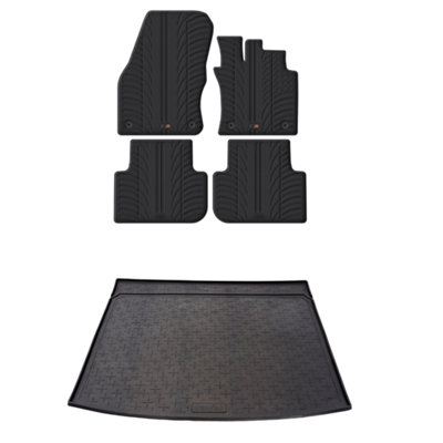 Travall Rubber Car Mats For Vw Tiguan 2016-2024 from B&Q