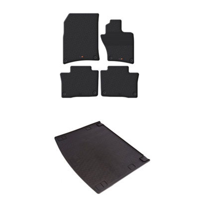 Travall Rubber Car Mats For Vw Touareg 2010-2018 from B&Q