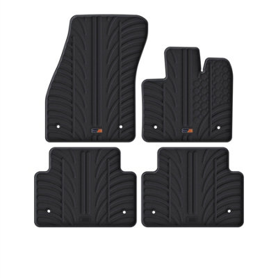 Travall Land Rover Range Rover Evoque (2019+) Rubber Car Mats Waterproof Raised Edge Tailored Heavy-Duty Accessories With Clips from B&Q