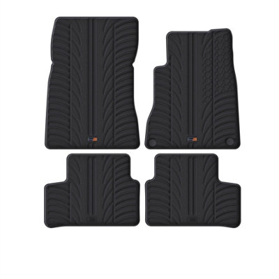 Travall Mercedes A-Class (2023+) Rubber Car Mats Waterproof Raised Edge Tailored Fit Heavy-Duty Accessories With Clips Easy Clean from B&Q