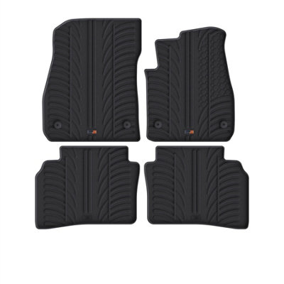 Travall Vauxhall Insignia (2017-2022) Rubber Car Mats Waterproof Raised Edge Tailored Heavy-Duty Accessories With Clips Easy Clean from B&Q