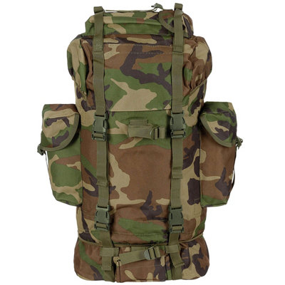 Mfh German Army Rucksack 65L Woodland from B&Q