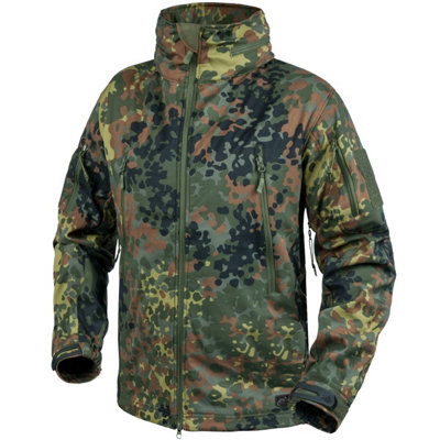 Helikon-Tex Helikon Gunfighter Soft Shell Jacket Flecktarn Size Medium from B&Q