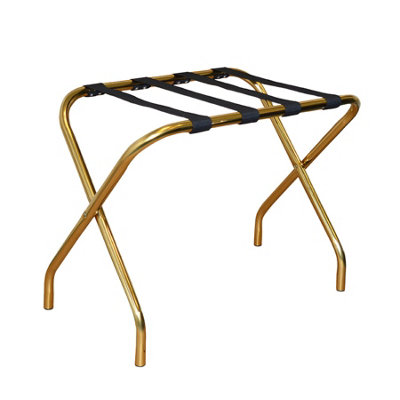 Harbour Housewares Gold Folding Metal Luggage Rack