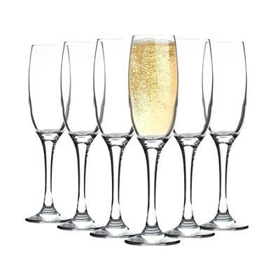 B&Q -  Classic Champagne Flutes220MlPack Of 6